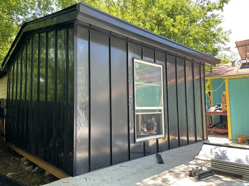 Black standing seam metal wall panels for Metal Roof Installation in Acworth